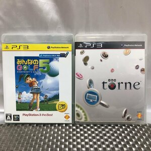 【インボイス登録店/現状品/KU】PS3 プレーステーション3 ソフト torne トルネ & みんなのGOLF5 2点セット 動作未確認　MZ0903