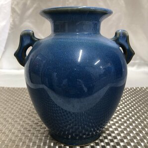 【中古現状品/インボイス登録店/KU】花瓶 花器 花入れ フラワーベース 高さ約17cm 陶器 置物 インテリア MZ0821の画像1