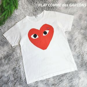 PLAY COMME des GARCONS ハートTシャツ 白&赤 サイズM 68000