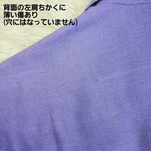 メキシコ製 キューバシャツ・4ポケット&ピンタック・オープンカラー半袖シャツ 表記サイズ38 実寸L相当 紫パープルグアヤベラシャツ67980_画像9