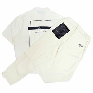 ★カッパ KAPPA メンズ 上下セット サラサラ リラックス シャツ パンツ セットアップ SET Mサイズ[SMIOT266WHT1N-M] 五 壱★QWER★