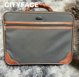 CITYFACE ビジネスバッグ グリーン 鍵付き