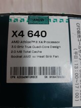 ★☆ジャンク AMD Athlon II X4 Quad-Core 640 BOX　☆★_画像2