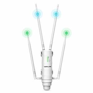 WAVLINK WiFi 無線LAN 中継器 屋外 アクセスポイント AP機 11ac 300+867Mbps デュアルバンド 4つ7dbi強力