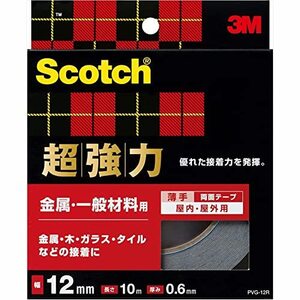 3M Scotch супер мощный двусторонний лента металл * в общем материал для ширина 12mm длина 10m PVG-12R