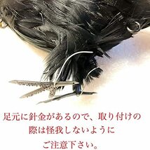 ONESORA カラスよけ 本物そっくり リアル羽毛カラス ぶら下げて吊るすだけ カラス撃退 簡単設置 鳥の鳴き声 フン害 巣作り被害 防止対策 ゴ_画像8