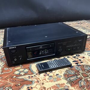 ジャンク 1988年 SONY CDP-X7ESD ソニー CDプレイヤー CDデッキ リモコン RM-D770 デジタルシンクIC■兵庫県姫路市発 A4