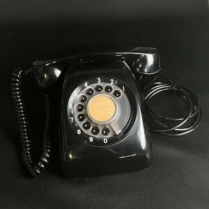  black telephone dial type Showa Retro Vintage at that time 600-A2 TMG-K 73 old tool miscellaneous goods electrical appliances consumer electronics interior present condition delivery # Hyogo prefecture Himeji city departure C5