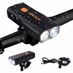 自転車ライト LEDライト 1200ルーメン LEDヘッドライト USB充電式 高輝度IP65防水 ロングライド 3段階モード