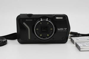 ＜＜予備バッテリー付き！！＞＞【良品】 RICOH リコー WG-7 ブラック 本格アウトドアカメラ #LE2023548