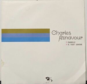 【100円シングル】Charles Aznavour / イザベル