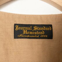 JOURNAL STANDARD J.S HOMESTEAD ジャーナルスタンダードホームステッド Vネック リネン 半袖シャツ メンズ S オーバーシャツ ノーカラー_画像2