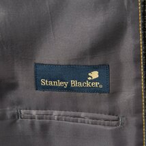 stanley blacker スタンリーブラッカー 太畝 コーデュロイ テーラードジャケット ボーダー ブラック系 メンズ 紳士 男性 古着 レトロ_画像7