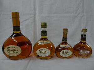 静岡県限定発送 未開栓 4本セット SUPER NIKKA WHISKY スーパーニッカ ウイスキー 750ml 380ml 180ml 即決