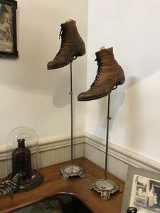 【ANTIQUE】シューズ スタンド 靴 shoe 店舗什器 ディスプレイ アンティーク vintage ヴィンテージ us 古着 ヴィクトリア 古道具 20s 30s