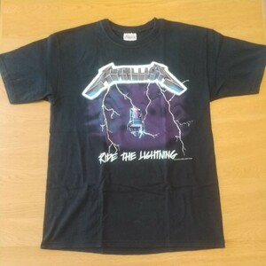 メタリカ 【正規品 】 METALLICA ロックTシャツ⑥ 黒 Mサイズ USED 【コピーライト 1994】 RIDE THE LIGHTTNING