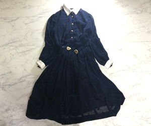 Noir Robe◇大人きれい レトロ ロング丈ワンピース◇サイズ7