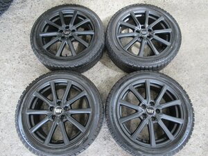 『VOLVO　V70』スタッドレスset　17X7J+49　5/108　VST【マッドブラック塗装】225/45R17　ピレリ　アイスアシメトリコ　2019年製　7分山☆