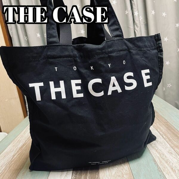 THE CASE （ザケース）キャンバス　ロゴ　トートバッグ　ブラック