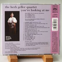 【廃盤 FRESH SOUND】ハーブ・ゲラー　THE HERB GELLER QUARTET　YOU'RE LOOKING AT ME_画像2