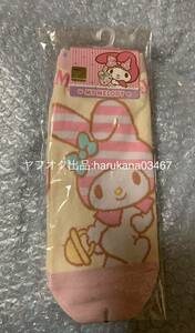 未使用 韓国 限定 発売　 My Melody マイメロディ　靴下 くつした ソックス　 17〜19cm　 サンリオ SANRIO 2014年　イエロー ピンク