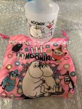 未使用　MOOMIN ムーミン　プラカップ 200ml/オシャレ コップ ＆ 巾着袋 3個セット ピンク 水色　スナフキン リトルミイ ニョロニョロ 景品_画像6