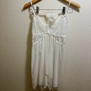  new goods * white ground race attaching sexy camisole & T-back * baby doll * cosplay M