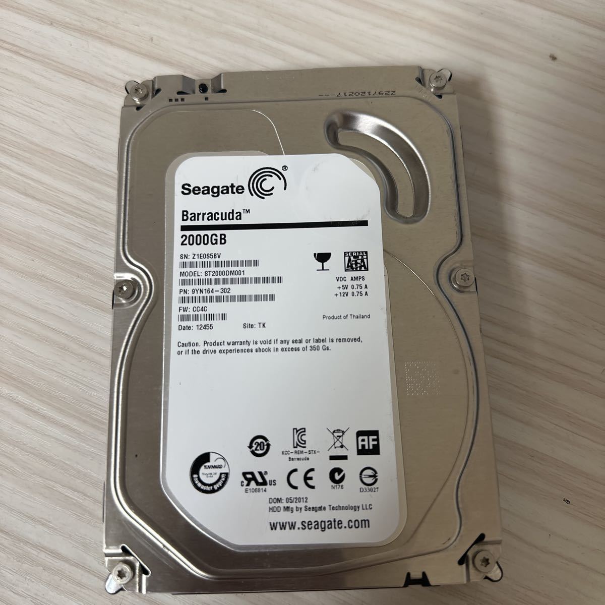 ヤフオク! -「seagate barracuda 2tb」の落札相場・落札価格