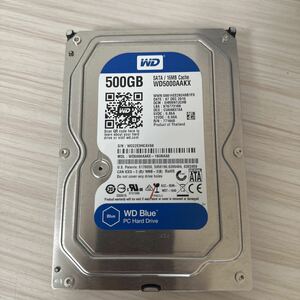 Q300:（動作保証/使用0時間/フォーマット済み） WDC SATA 3.5インチHDD SATA 500GB WD5000AAKX-19U6AA0