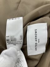 UNITED ARROWS ユナイテッドアローズ ライナー、ベルト付き ノーカラー コート size36/ベージュ ◇■ ☆ dia4 レディース_画像8