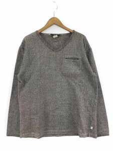 WOOLRICH ウールリッチ ネック カットソー sizeL/茶色 ◇■ ☆ dia4 メンズ