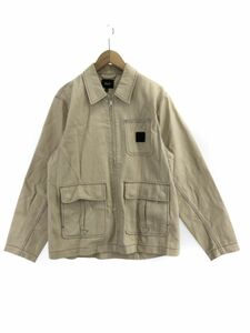 HUF ハフ ジップアップ ジャケット sizeM/ベージュ ◇■ ☆ dia4 メンズ