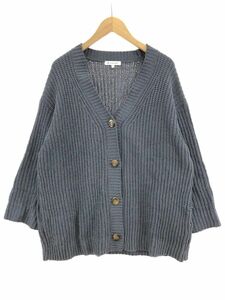 GLOBAL WORK グローバルワーク ニット カーディガン sizeM/青系 ◆■ ☆ dib1 レディース