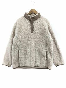 UNIQLO ユニクロ ×white ｍｏｕｎｔａｉｎｅｅｒｉｎｇ フリース オーバーサイズ プルオーバー sizeM/アイボリー ◇■ ☆ dib1 レディース