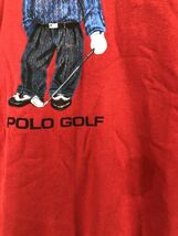 POLO GOLF RALPH LAUREN ポロ ゴルフ ラルフローレン プリント スウェット sizeXL/赤 ◇■◎ ☆ dib9 メンズ_画像4