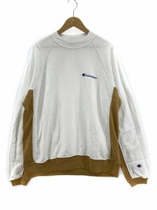 FRAY I.D フレイアイディー ×Champion スウェット sizeM/白×キャメル ◇■ ☆ dib9 メンズ