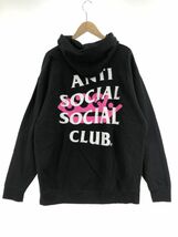 ANTI SOCIAL SOCIAL CLUB アンチソーシャルソーシャルクラブ 裏起毛 プルオーバー パーカー sizeXL/ブラック ◇■◎ ☆ dib9 メンズ_画像4