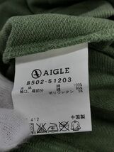 AIGLE エーグル ロゴ スウェット sizeS/グリーン系 ◇■ ☆ dic5 レディース_画像5