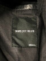 SHIPS JET BLUE シップスジェットブルー レザー ジャケット sizeS/オリーブグリーン ◇■ ☆ dic5 メンズ_画像5