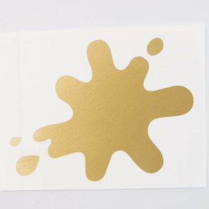 Sticker -LAMBRETTA ink spot- DL GP - gold ランブレッタ インクスポットステッカー ゴールド 金 VESPA ベスパ
