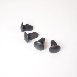 casa Lambretta Series 3 Black Rear Frame Plug Set (Set of 4) ランブレッタ リアフレームプラグ