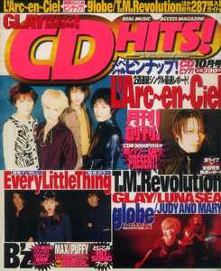 CD HITS 98/10 GLAY L'Arc～en～Ciel globe T.M.Revolution LUNA SEA B'z SPEED JUDY AND MARY MY LITTLE LOVER tohko Ring 鈴木あみ　