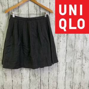 UNIQLO★ユニクロ★ウールブレンドフレアスカート★サイズW67H94　12-361