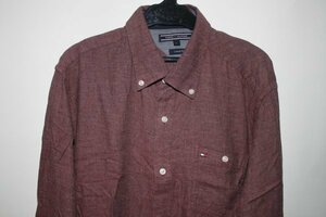 2062**Lトミー、薄赤紫系、長袖BDシャツ