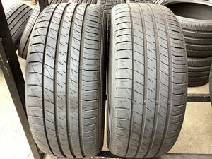 245/45R18 100W 2本 ダンロップ ルマン V　中古(94377) DUNLOP LEMANS V 吸音スポンジ 静音 アルファード シーマ フーガ セルシオ