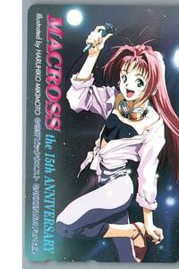 【未使用】超時空要塞マクロス　美樹本晴彦　ビックウエスト　非売品　テレホンカード　テレカ①　-19-