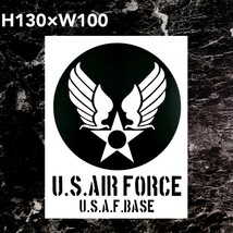 U.S.AIR FORSE アメリカ空軍　ミリタリー　カッティングステッカー　ゆうパケット発送_画像1