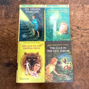 【 NANCY DREW MYSTERY STORIES 1947年~1987年 発行 4冊まとめて 】美少女探偵ナンシー・ドリュー原作 ミステリー小説 英語書籍 eBay d