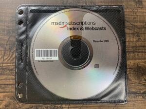 msdn subscriptions Index & Webcasts December 2005