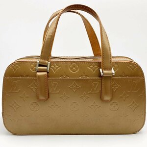 美品 LOUIS VUITTON ルイ・ヴィトン シェルトン ハンドバッグ トートバッグ モノグラム・マット ゴールド PVC レディース M55177 USED 中古